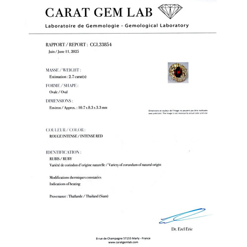 Bague 56 Bague jupe rubis, diamants, platine. 58 Facettes 34673