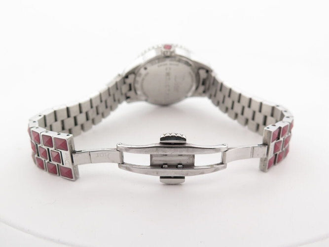 Montre montre CHRISTIAN DIOR christal cd11311h diamants 33mm acier quartz 58 Facettes 265950