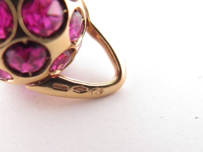 Boucles d'oreilles boucles d'oreilles POMELLATO harem rhodolite or rose 18k s 58 Facettes 268836