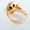 Bague BAGUE OR JAUNE 14K HEMATITE DIAMANTS ET MOISSANITES 58 Facettes LP 921