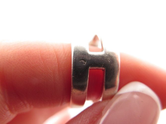 Bague 54 vintage bague HERMES medor pierre de lune & 4 diamants t54 en argent 58 Facettes 269493