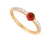 Bague 53 bague POMELLATO m'ama non m'ama grenat 53 diamants or jaune 18k 58 Facettes 268365