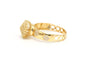 Bague 58 Bague contemporaine en or jaune sertie de zirconiums 58 Facettes B627