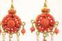 Boucles d'oreilles Boucles d'oreilles antiques en or corail 58 Facettes 7668