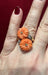 Bague Bague or jaune, fleurs corail et brillants 58 Facettes 7245 A