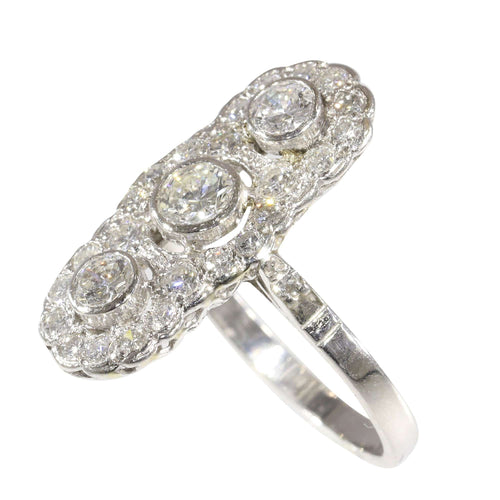 Pendentif L'allure Art déco : une histoire d'amour sertie de diamants 58 Facettes 16300-0191