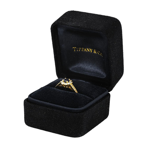 Bague 51 Tiffany&Co Bague Marguerite   Or jaune Saphir, Diamant 58 Facettes 4564998CN