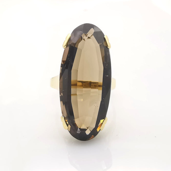 Bague 52 bague en or jaune Quartz 58 Facettes