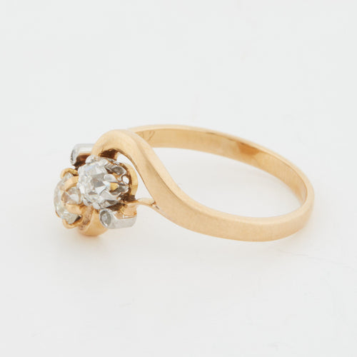 Bague 56 Bague or Jaune - Diamants 58 Facettes RÉF 5017/18