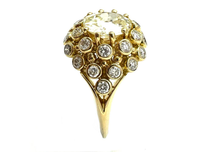 Bague GILBERT ALBERT. Bague or jaune 18K et diamants dont 2.04ct 58 Facettes