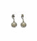 Boucles d'oreilles Boucles d’oreilles or blanc perles et diamants 58 Facettes