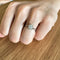 Bague 53 Bague solitaire or blanc diamant 0.45ct 58 Facettes