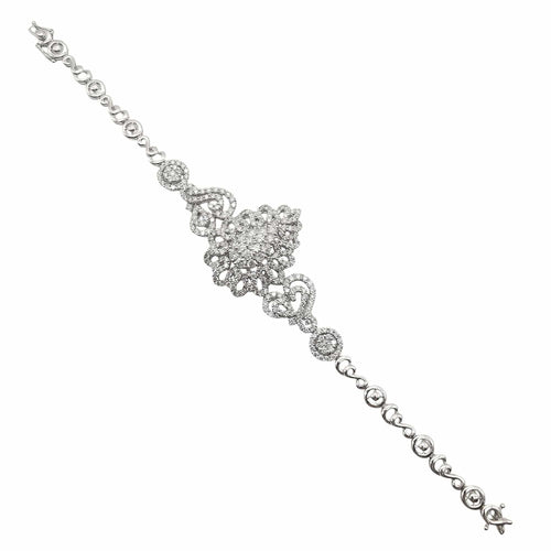 Bracelet Bracelet en or blanc et diamants 58 Facettes
