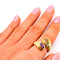 Bague 54 Bague vintage en or jaune, citrine et améthyste 58 Facettes 21024306
