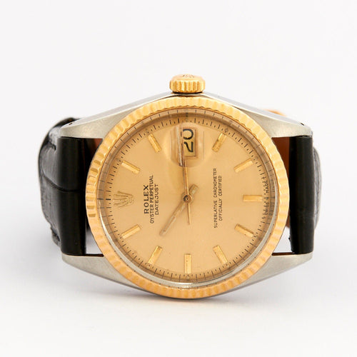 Montre ROLEX - Montre Datejust or et acier 58 Facettes