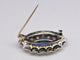 Broche Sapphire Diamonds White Gold 18 Carats Brooche 58 Facettes