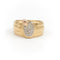 Ring i gult gull, rosegull Diamant 