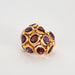 Bague 55 NARDI - Bague sculpture or rose, améthystes grenats 58 Facettes