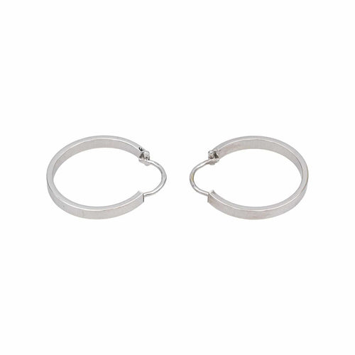 Boucles d'oreilles Boucles d'oreilles Créoles  Or blanc 58 Facettes 4890758CN