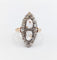Bague 50 Bague marquise antique or rose 18k et diamants taille roses (circa 1900) 58 Facettes A06286