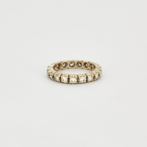 Alliance américaine en or blanc 58 Facettes 240222