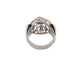 Bague 50 vintage bague style art deco 5 diamants 0.95 ct t50 en or blanc 18k 10.3gr 58 Facettes 269294