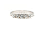 Bague 61 Bague contemporaine en or blanc 18 carats sertie de diamants "taille" brillant 58 Facettes 22734