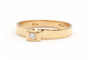 Bague 52 Bague contemporaine en or jaune sertie d'un diamant (0.03ct) 58 Facettes 22912