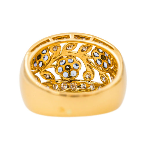 Bague 53 Bague  Cocktail  Or jaune Diamant, Saphir 58 Facettes 4099643CN