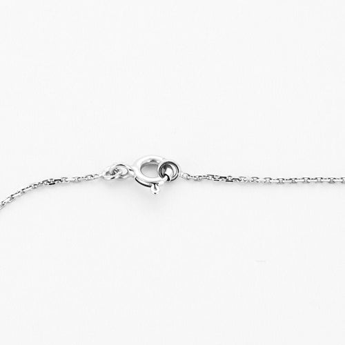 Collier Pendentif et chaine or blanc, céramique et diamants 58 Facettes 250135