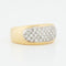 Bague 49 BAGUE EN OR JAUNE ET BLANC 18 CARATS 58 Facettes REF 10102