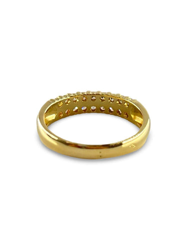 Bague Bague or jaune et diamants 0,27 58 Facettes 00024601