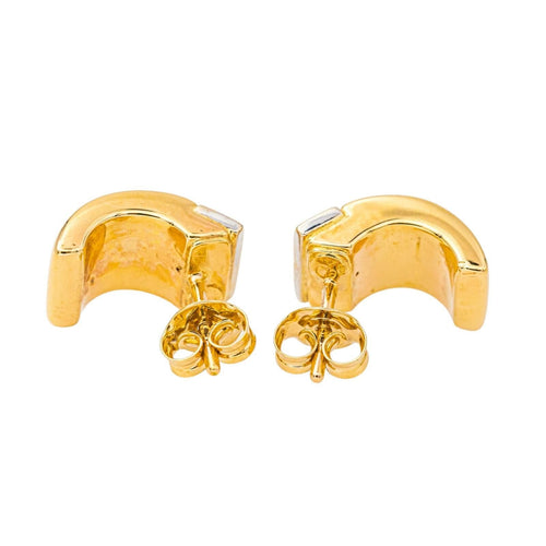 Boucles d'oreilles Boucles d'oreilles Or jaune, Or blanc Diamant 58 Facettes 4442382RV