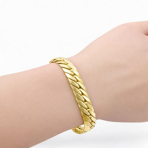 Bracelet Bracelet Maille anglaise or jaune 58 Facettes