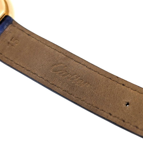 Montre Cartier Ellipse Paris Dial 78091 Large Model GM LM circa 1973 18k Yellow Gold 58 Facettes