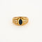 Bague 55 Bague or jaune, saphir, diamants 58 Facettes LP541/10