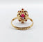 Bague 54.5 Bague marguerite vintage or rose et grenats 58 Facettes A05833