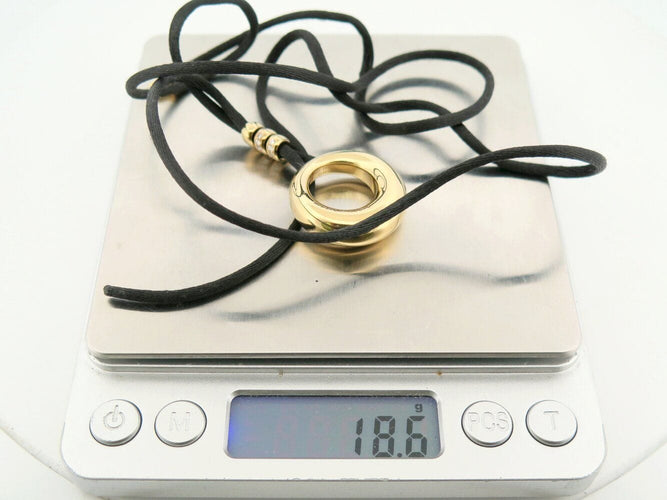 Collier collier CHAUMET pendentif anneau gm diamants 0.24ct or jaune 18k 58 Facettes 271153