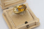 Bague 52 W.A. Bolin - Bague chevalière citrine et diamants en or jaune 18k 58 Facettes 11789