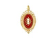 Pendentif vintage pendentif broche medaillon porte photo perles en or jaune 18k 5.9g xxeme 58 Facettes 268154