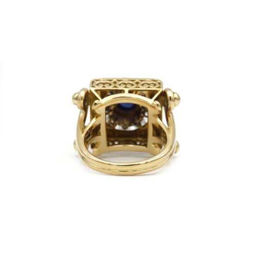 Bague 49 Bague or, saphir et diamants 58 Facettes 240150R