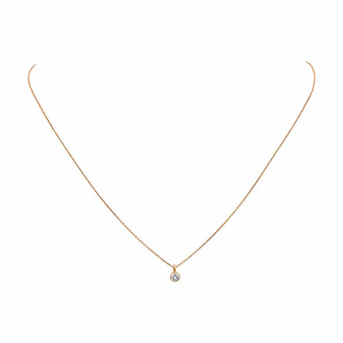 Collier Collier Or rose Diamant 58 Facettes 4625082CN