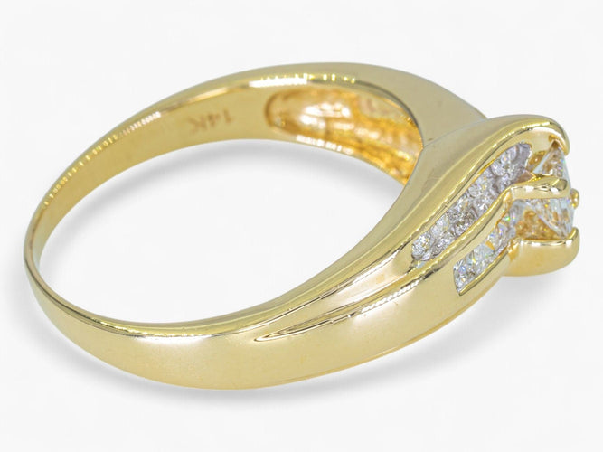 Bague 57 Bague diamants 0,54 carat 58 Facettes AN85