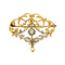 Broche Broche Art Nouveau  en or jaune, or blanc, diamants et perles 58 Facettes LIS2367