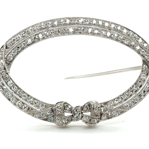 Broche Art déco - Broche Platine et Diamants 58 Facettes 1.0001839/9