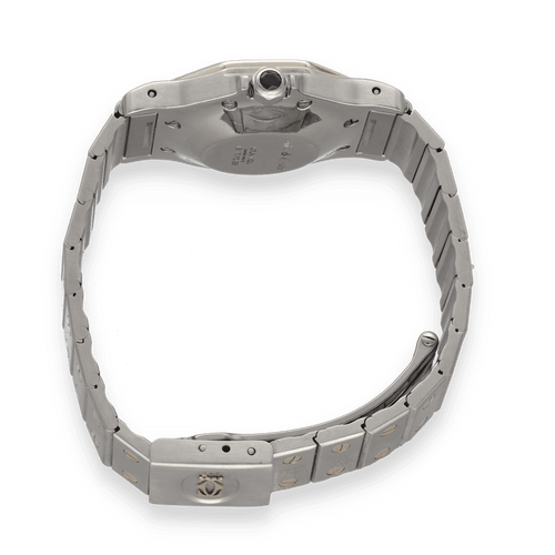 Montre Montre Cartier Santos grand modèle en or et acier – Automatique – Vers 1980 – 30 mm – 17 cm 58 Facettes