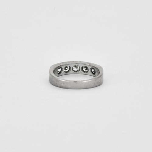 Bague jonc avec diamants 58 Facettes 240250