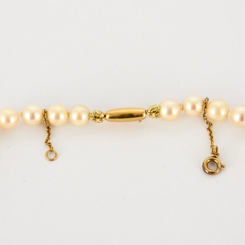 Collier Collier perles Choker, fermoir or jaune 58 Facettes 2274266