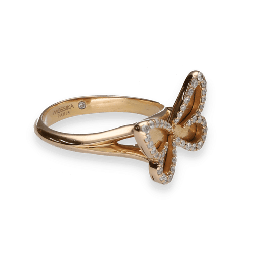 Bague Bague Messika Butterfly Or rose 18k avec diamants brillants. Taille 55 58 Facettes