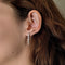 Boucles d'oreilles Paire de boucles d'oreilles en or blanc et diamants 58 Facettes CAN1354